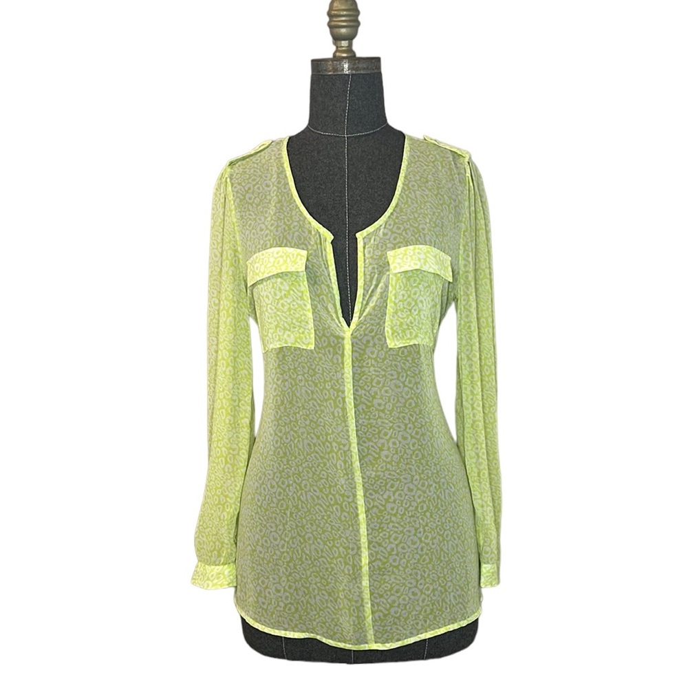 ☀️Banana Republic V neckline Lemon colour bathing suit cover / blouse